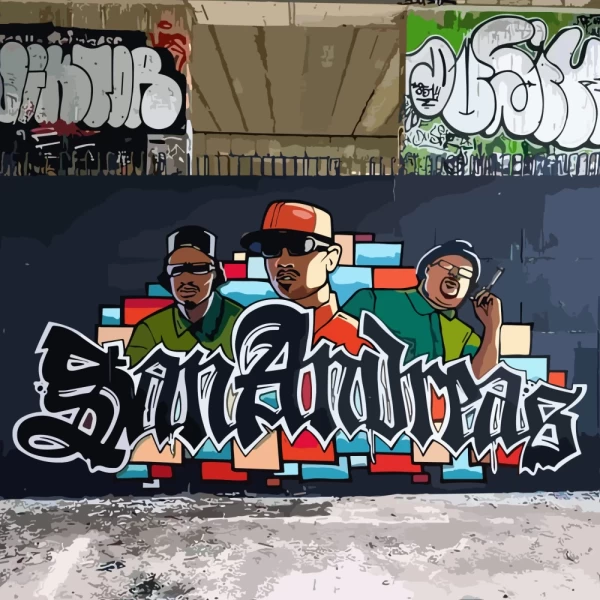 Mural GTA San Andreas
