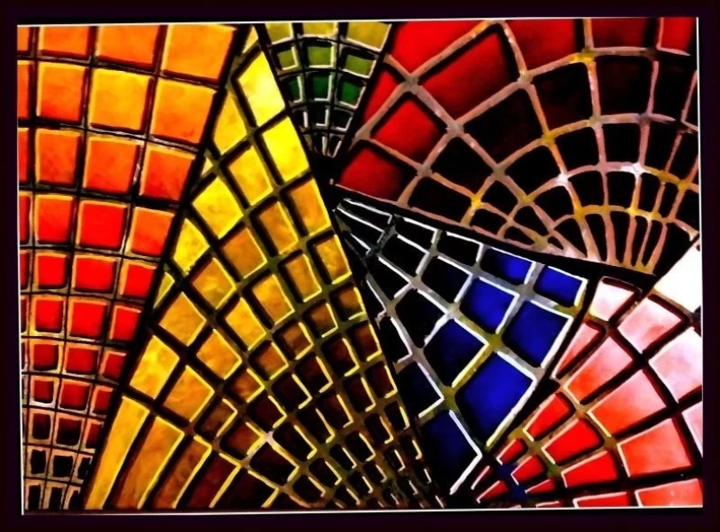 ABANICOS ARCO IRIS